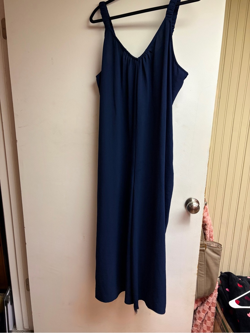 Maurices Navy Sleeveless Maxi Jumpsuit